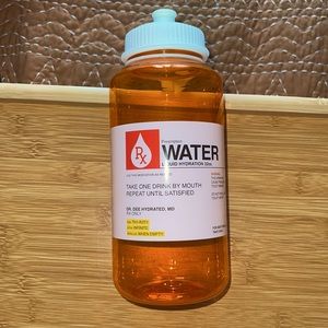 Pill Container water bottle.
